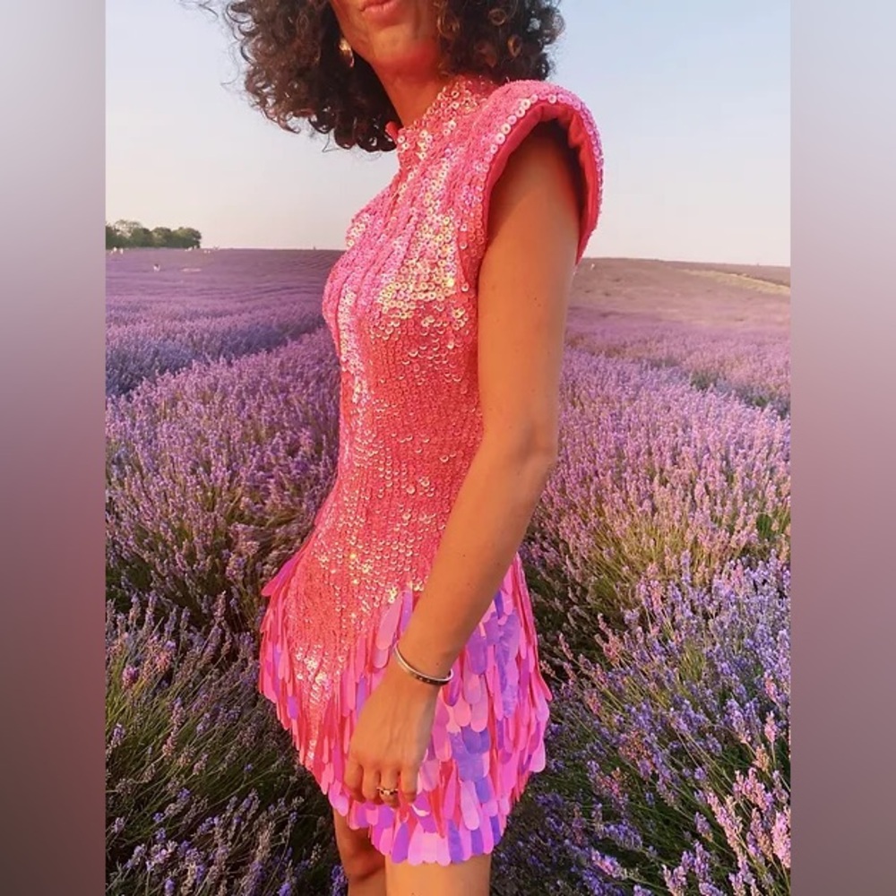 Heyami Electric Pink Disuko Dress